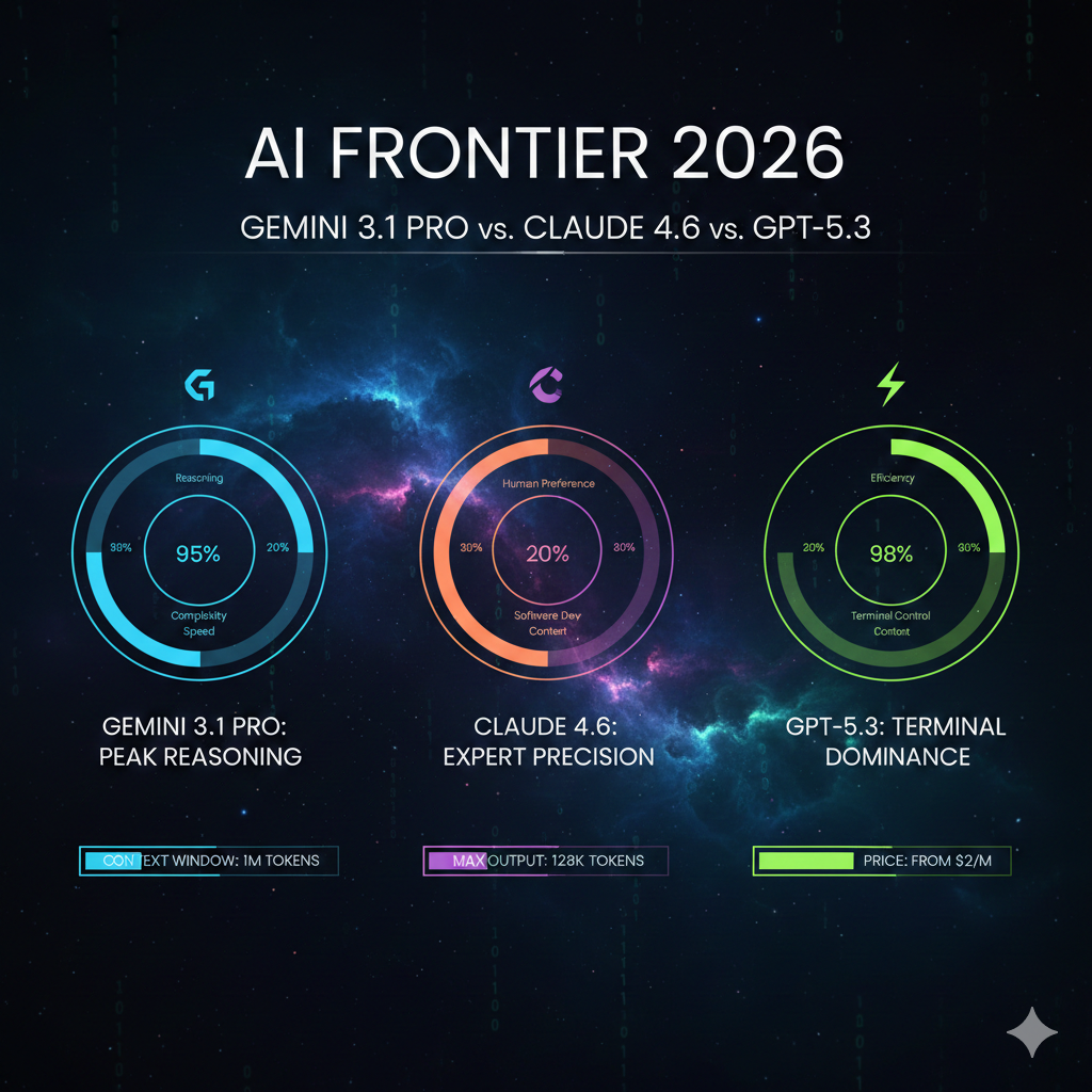 Gemini 3.1 Pro vs Claude 4.6 vs GPT-5.3