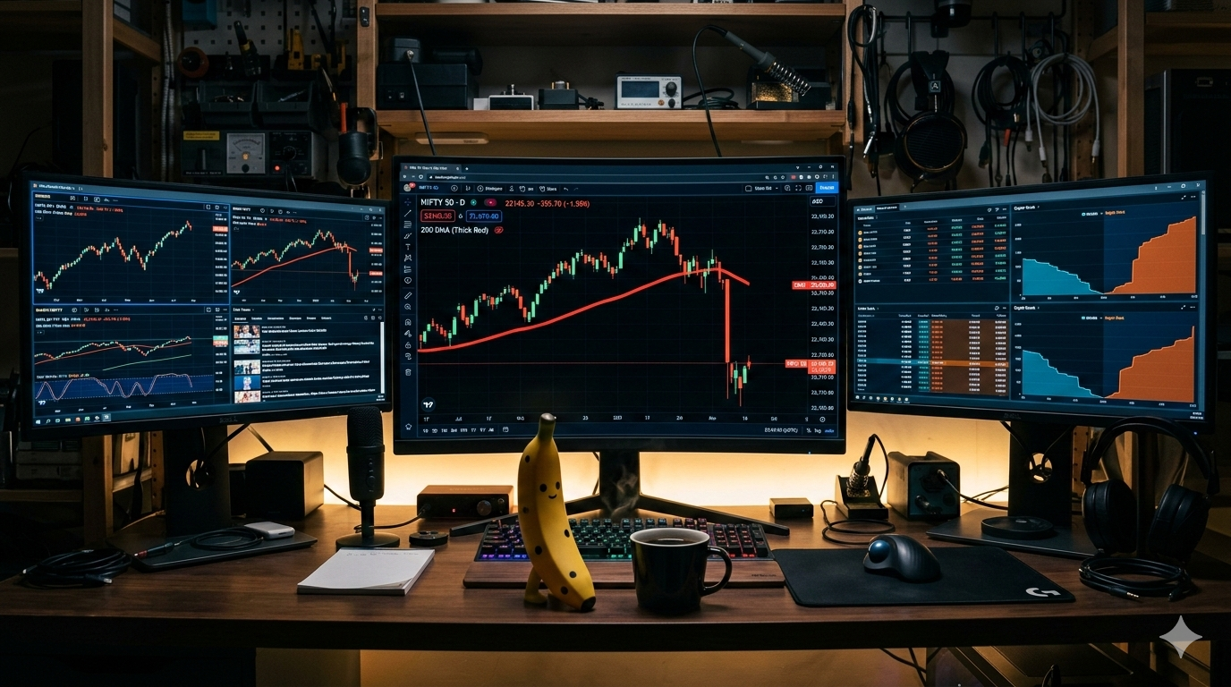Nifty 50 200-day DMA breakdown March 2026