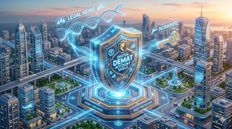 Demat nominee vs legal heir rights India 2026 workflow diagram.